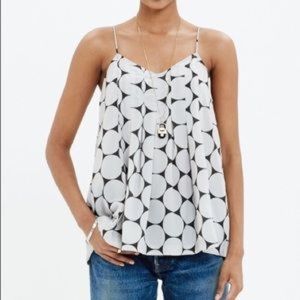 Madewell Circle Dot Pleated Cami - Sz 2